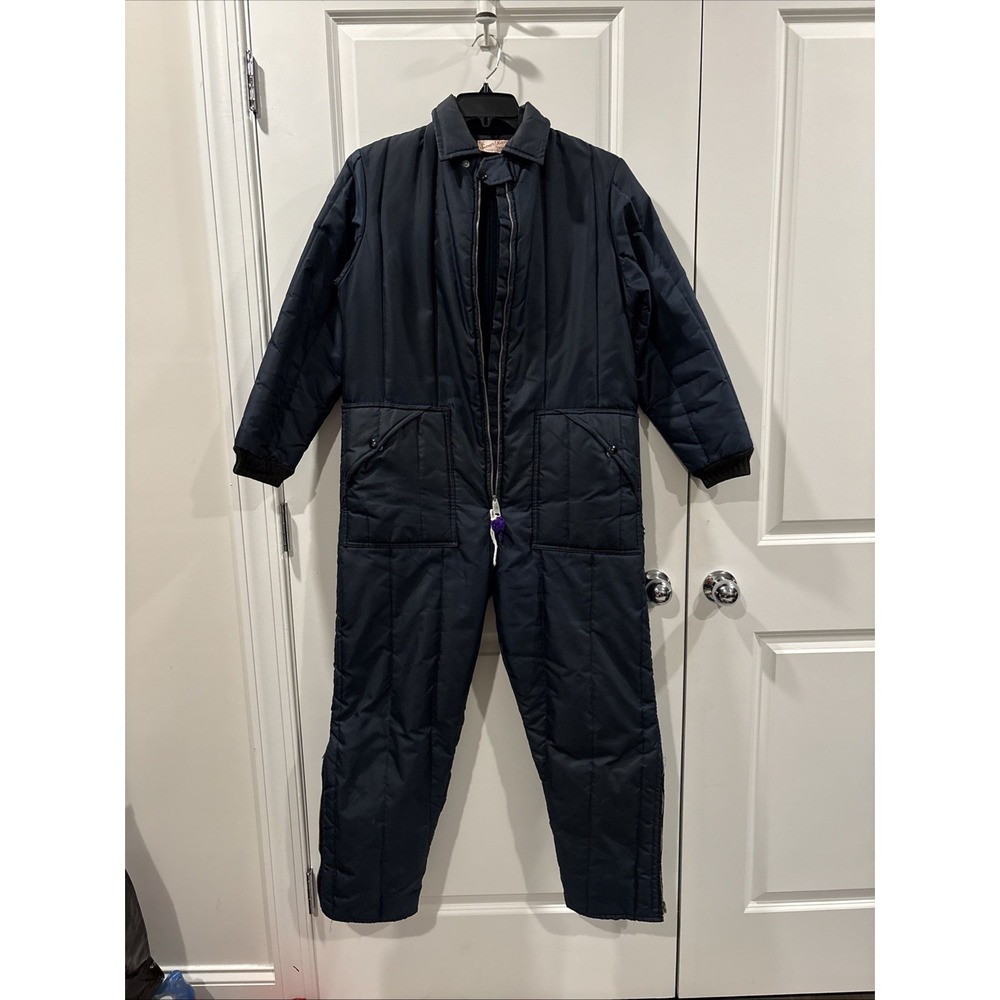 Snow - Shield By Samco Coveralls Sz L Navy Vintage